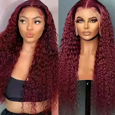 Long Curly Synthetic Wigs Lace Front
